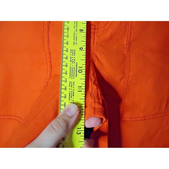 Maeve Cropped Wide-Leg Pants Womens Size 0 Bright Orange RN66170 Msrp $118 New - Picture 9 of 11